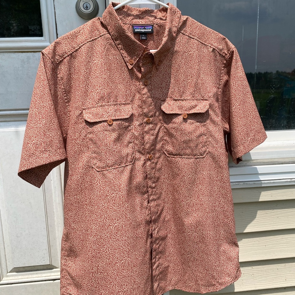 Patagonia Brown Casual Button Down Shirt